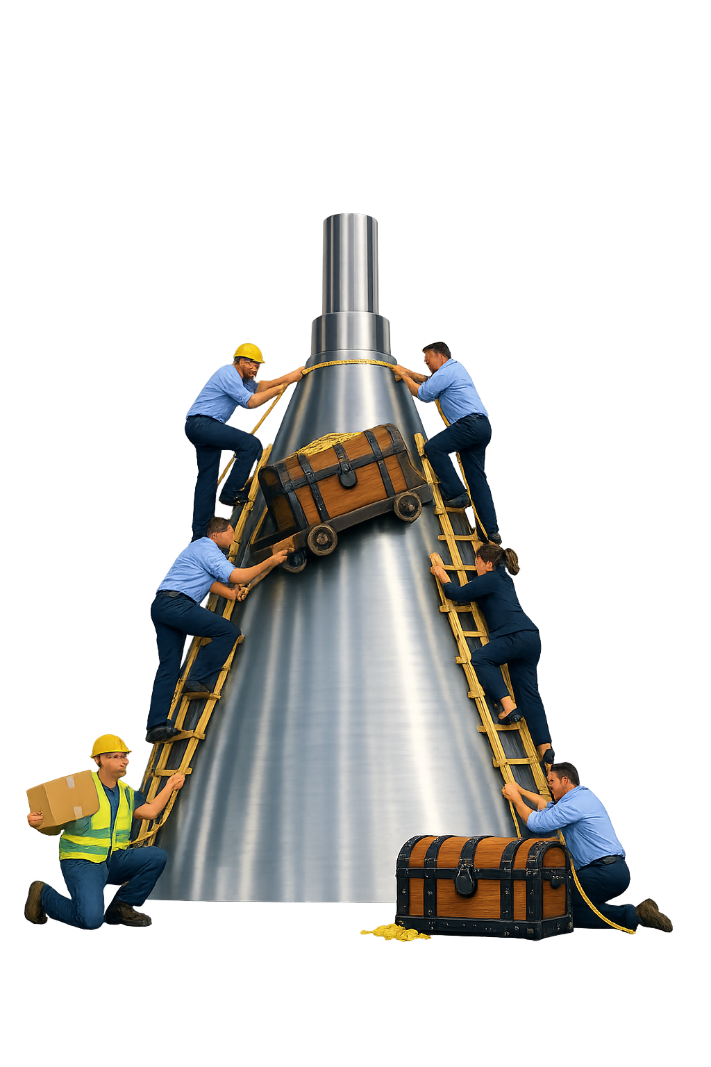 The B2B growth funnel — competitive gravity drawing clients through